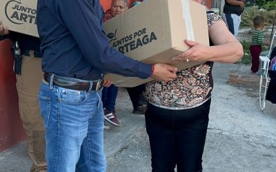 Entrega Arteaga más de 5 mil 600 apoyos alimenticios