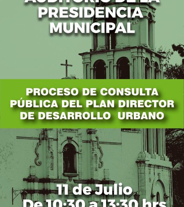 Invita Arteaga a su Audiencia Pública sobre el Plan Director de Desarrollo Urbano