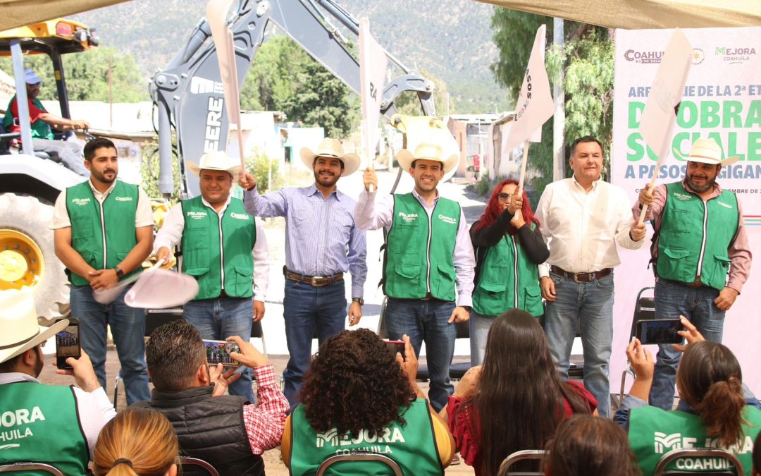 Inicia pavimentación en el ejido La Biznaga con inversión de 2.2 MDP