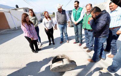 Entrega Alcaldesa de Arteaga obra de drenaje en Altos de Bella Unión