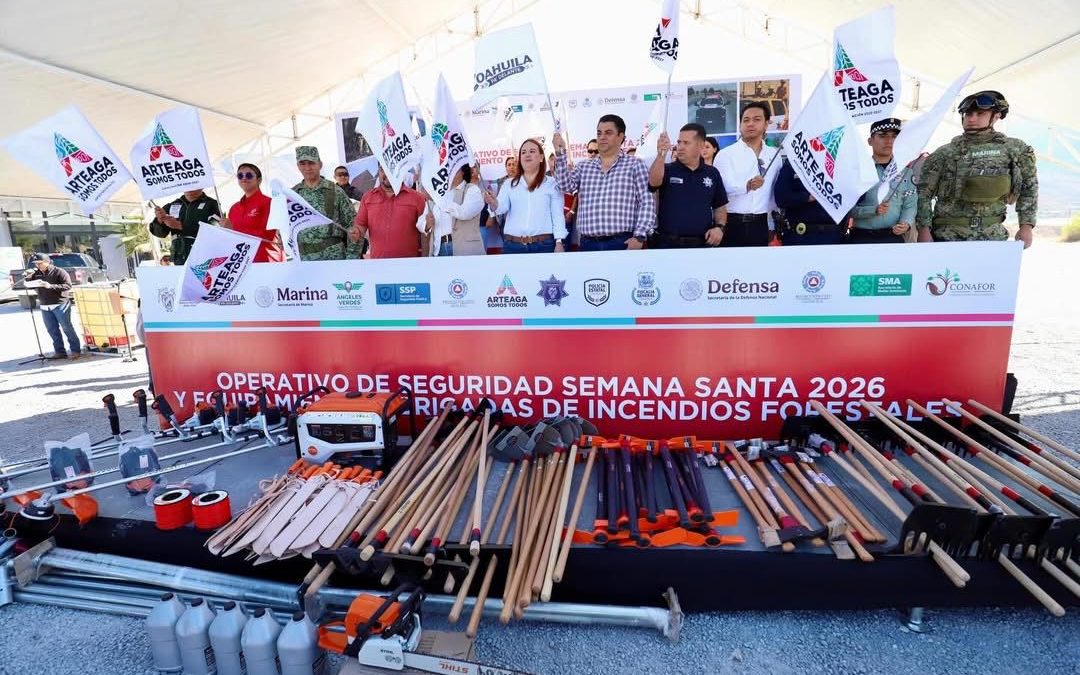 Arranca Arteaga operativo de seguridad para Semana Santa 2026 y refuerza brigadas contra incendios