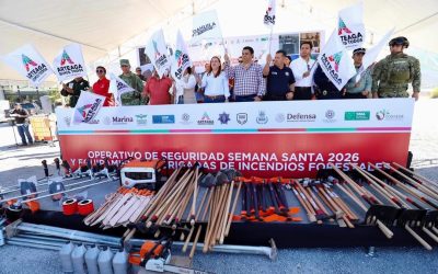 Arranca Arteaga operativo de seguridad para Semana Santa 2026 y refuerza brigadas contra incendios